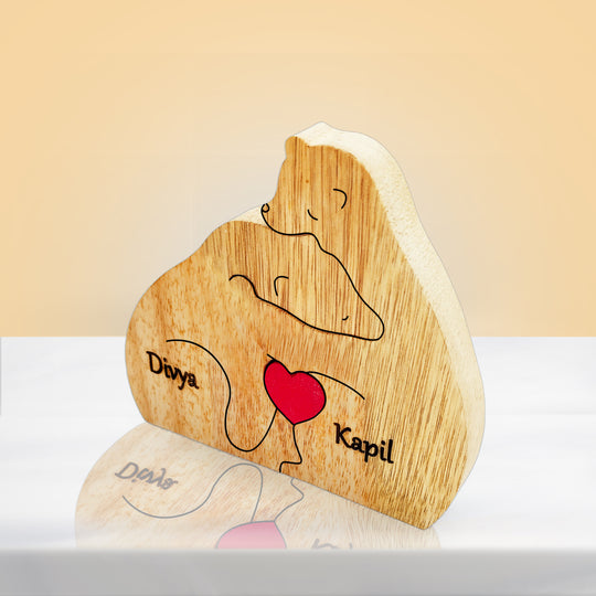 Couple Cuddle Bear Puzzle - Gift for Couples