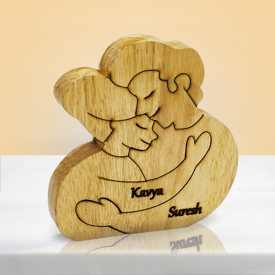 Couple Cuddle Family Puzzle - Gift for Couples