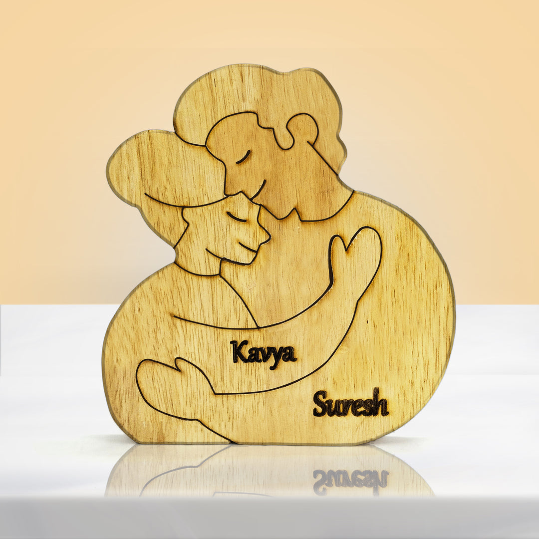 Couple Cuddle Family Puzzle - Gift for Couples